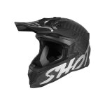 Casque cross shot lite carbon solid mat argent - xs Casque cross shot lite carbon solid mat argent - xs