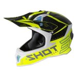 Casque cross shot lite core brillant jaune fluo / noir - m Casque cross shot lite core brillant jaune fluo / noir - m