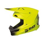 Casque cross shot race draw jaune fluo mat - m Casque cross shot race draw jaune fluo mat - m
