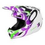 Casque cross shot speed ghost purple glossy - xs