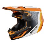 Casque cross shot speed hybrid orange glossy - xs