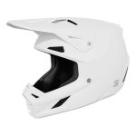 Casque cross shot speed solid white glossy - l
