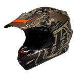 Casque cross troy lee designs gp polyacrylite overload camo kaki / gris