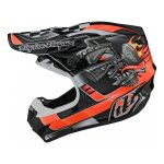 Casque cross troy lee designs se4 polyacrylite carb noir - xs
