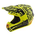 Casque cross troy lee designs se4 polyacrylite factory jaune - xs