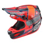 Casque cross troy lee designs se5 carbone team rouge (ece 22. 05) - xs