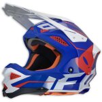Casque cross ufo diamond bleu / rouge / blanc - xs