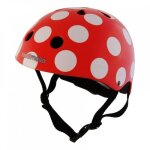 Casque enfant kiddimoto red and dotty - s (48 - 53 cm)