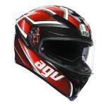 Casque intgral agv k5 s tempest noir / rouge - ms