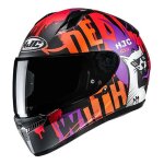 Casque int�gral enfant hjc c10 fop mc7sf noir / multicolor mat - xs