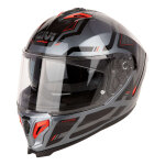 Casque int�gral givi 50. 3 quasar titanium / rouge / noir brillant - s