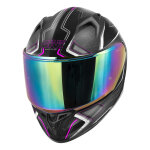 Casque int�gral givi 50. 8 mystical black / dark titanium / fuschia matt -
