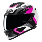 Casque intgral hjc c10 tins blanc / gris / rose - xs
