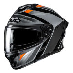 Casque intgral hjc c71 faber mc7 noir / gris / orange brillant - xs