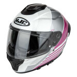 Casque int�gral hjc c71 morix mc8 rose / gris / blanc brillant - xs
