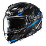 Casque int�gral hjc f71 carbon esira mc2 carbone / noir / bleu brillant -