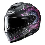 Casque intgral hjc i71 niel mc28sf noir / rose / violet mat - 2xs