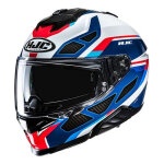 Casque int�gral hjc i71 zest mc1 bleu / blanc / rouge brillant - s