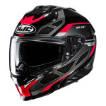 Casque int�gral hjc i71 zest mc1 noir / gris / rouge brillant - xs