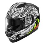 Casque int�gral icon alliance gt bird strike blanc / noir - 3xl