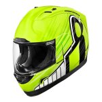Casque int�gral icon alliance overlord jaune / noir - 3xl