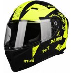 Casque int�gral lazer fh4 bad boy noir mat / jaune fluo - m