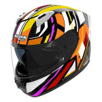 Casque int�gral nolan n60 - 6 cirota 357 noir / blanc / orange brillant - 2x