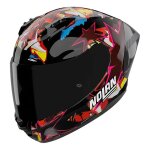 Casque int�gral nolan n60 - 6 sport chicane 369 bleu / blanc / argent brill