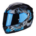 Casque int�gral scorpion exo - 1200 air tenebris noir / bleu - m
