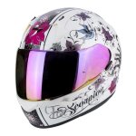 Casque int�gral scorpion exo - 390 chica blanc / noir - l