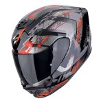 Casque int�gral scorpion exo - 391 clutter black / red - xs