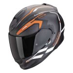 Casque int�gral scorpion exo - 491 kripta noir mat / orange / blanc - xl