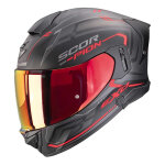 Casque int�gral scorpion exo - 530 air slope noir / rouge mat - xs