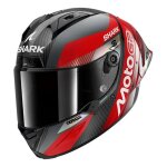 Casque int�gral shark aeron - gp fim racing #2 moto gp carbon / red / chrom