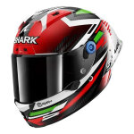 Casque intgral shark aeron - gp fim racing firstlap carbon / red / green -