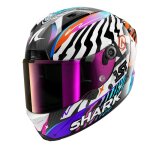 Casque int�gral shark aeron speed fancy carbone / blanc / orange - xs