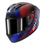 Casque int�gral shark aeron speed tech carbone / bleu / rouge mat - xs