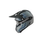 Casque int�gral shark explore - r arachneus mat argent / bleu / noir - xs