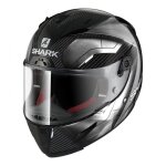 Casque int�gral shark race - r pro carbon deager carbone / chrome / blanc -