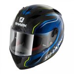 Casque int�gral shark race - r pro carbon guintoli carbone / bleu / jaune -