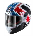 Casque int�gral shark race - r pro r�plica zarco gp de france bleu / bla