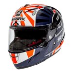 Casque int�gral shark race - r pro zarco 2019 bleu / blanc / orange - xs
