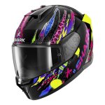 Casque int�gral shark d - skwal 3 fawn black / violet / yellow - xs