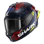 Casque int�gral shark skwal cup speed - vib blue / red / yellow - xs