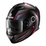 Casque int�gral shark spartan carbon 1. 2 silicium carbone / violet / anth