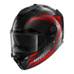 Casque int�gral shark spartan gt pro carbon ritmo carbone / rouge / chrom