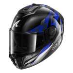 Casque int�gral shark spartan rs carbon raceblock carbon / chrome / blue -