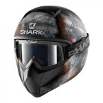 Casque int�gral shark vancore flare mat noir / anthracite / orange - xs
