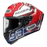 Casque int�gral shoei x - spirit iii marquez tc - 1 rouge / bleu / blanc - xs