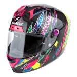 Casque intgral skark aeron fawn carbon / violet / yellow - s